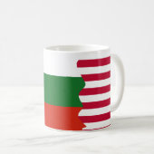 Mug American/USA et drapeau bulgare (Devant droit)