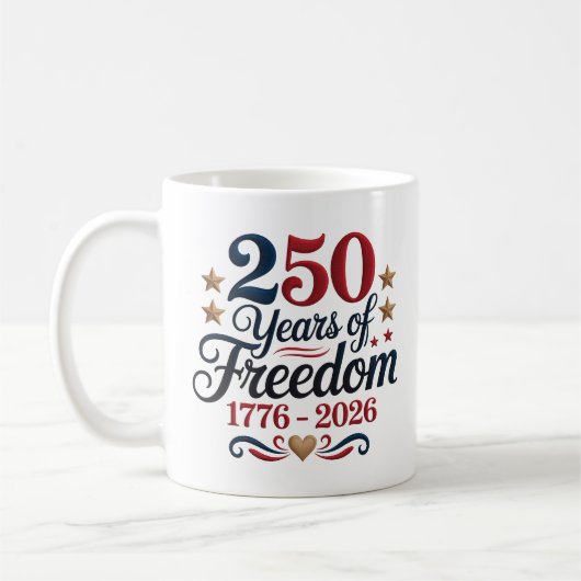 Mug America's 250th Anniversary Commemorative (Gauche)