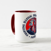 Mug Amérindien (immigration illégale) (Devant gauche)