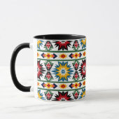 Mug Amérindien - Motif dynamique de Starburst (Gauche)