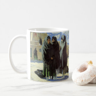 Mug Amérindien vintage, Taos Girls par Walter Ufer