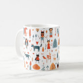 Mug Amérindiens de la tribu des Arts Ethniques enfants (Devant gauche)