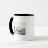 Mug Amérindiens Ojibwa traversant le lac en pirogue Ph (Devant gauche)