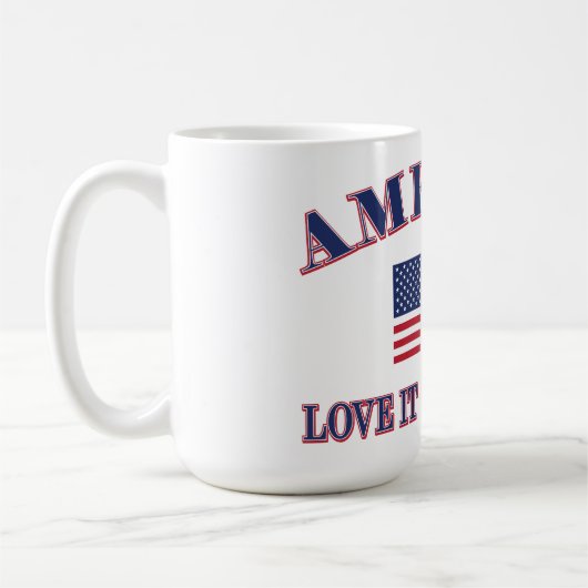 Mug Amérique, aimez-la ou quittez-la (Gauche)