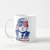 Mug Amérique américaine heureuse 4 juillet Trump Améri (Gauche)