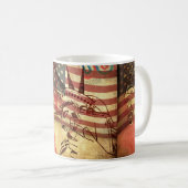 Mug Amérique, arrière - plan grognon (Devant droit)