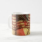 Mug Amérique, arrière - plan grognon (Devant gauche)