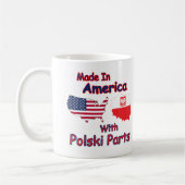 Mug Amérique avec pièces Polski (Gauche)
