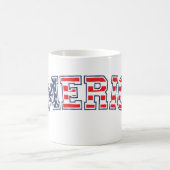 Mug Amérique blanc bleu rouge (Centre)