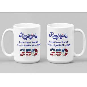 Mug Amérique personnalisée 250e anniversaire