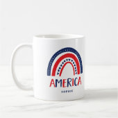 Mug Amérique | Rouge blanc et bleu arc-en-ciel (Gauche)