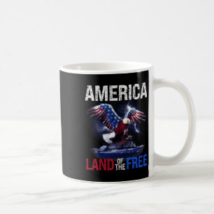 Mug Amérique Terre De L'Indépendance Libre 4 juillet
