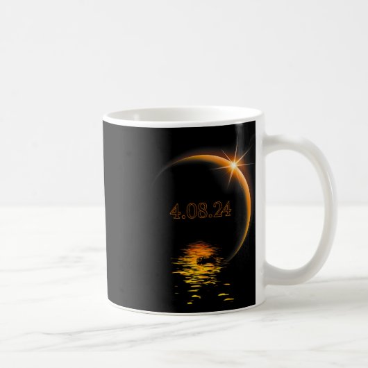 Mug Amérique Totalité 04 08 24 Total Éclipse Solaire 2 (Droite)