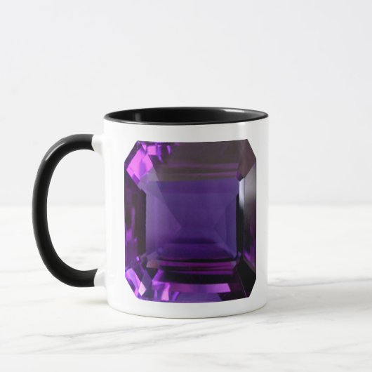 Mug Amethyst Gemstone Purple (Gauche)