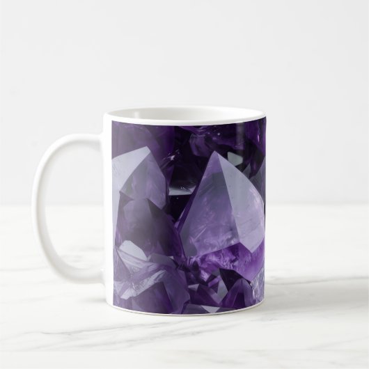 Mug Amethyst Healing Crystal Cluster (Gauche)