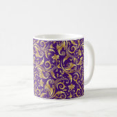 Mug Amethyst Purple Golden Sollwork (Devant droit)