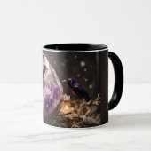 Mug Améthyste Cristal - Corbeaux Merles Corneilles (Devant droit)