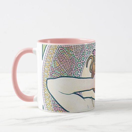 Mug Améthyste (Quatre Bijoux), Alphonse Mucha (Gauche)