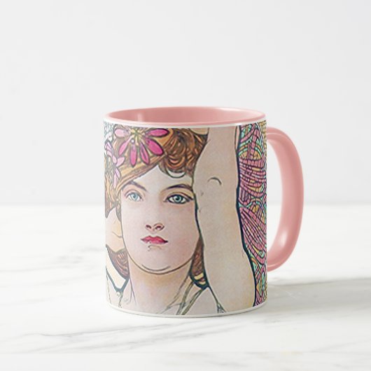 Mug Améthyste (Quatre Bijoux), Alphonse Mucha (Devant droit)