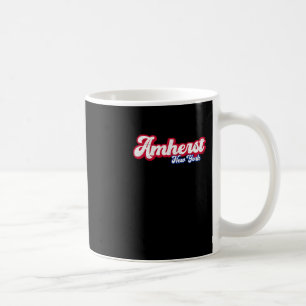 Mug Amherst New York Ny Rétro Script 716 Western New Y