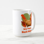 Mug Ami à Fourrure Capybara Animal Tropical (Devant droit)