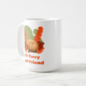 Mug Ami à Fourrure Capybara Animal Tropical (Devant gauche)
