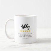 Mug Ami Amusante Moderne 5 Étoiles Note Nouveauté (Gauche)