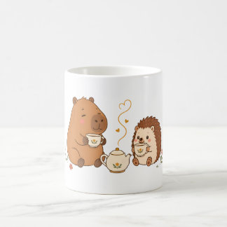 Mug Ami Chou Capybara et Hérisson à Thé
