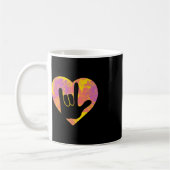 Mug Ami Cute American Sign Language Pride Sourd Awar (Gauche)
