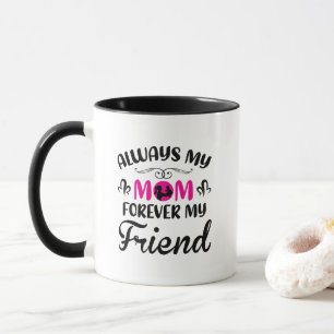 Mug ami de maman typographie mignonne