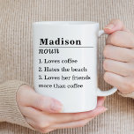 Mug Ami drôle Nom personnalisé Définition<br><div class="desc">Créez votre propre cadeau drôle personnalisé pour votre meilleur ami avec une définition de nom personnalisée.</div>
