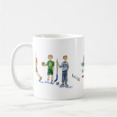 Mug ami, fils, prise de bec, le gâteau de l'ami (Gauche)