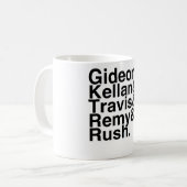 Mug Ami Gideon, Kellan, Travis, Remy, précipitation de (Devant gauche)