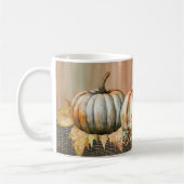 Mug Amiable Citrouille couleur orange, blanc et vert (Gauche)
