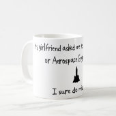 Mug Amie de sélection ou ingénierie aérospatiale (Devant gauche)