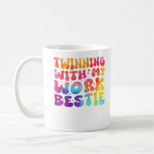 Mug Amies Drôle Jumeler Avec Mon Travail Bestie Spirit