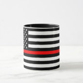 Mug amincissez la ligne rouge le sapeur-pompier (Centre)