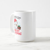Mug aming Snowman Merry Christmas Holiday cup (Devant gauche)