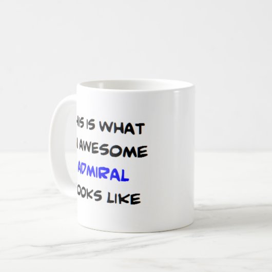 Mug amiral, génial (Devant gauche)