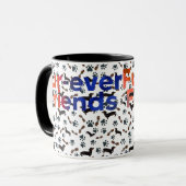 Mug Amis à Poils pour Toujours  (Devant gauche)