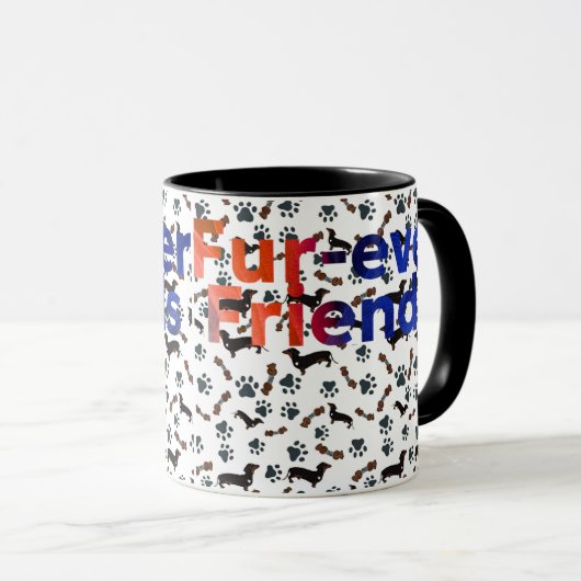 Mug Amis à Poils pour Toujours  (Devant droit)
