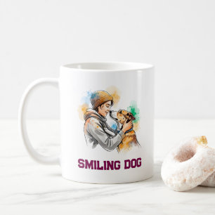 Mug Amis adorables amateurs de chiens à l'aquarelle