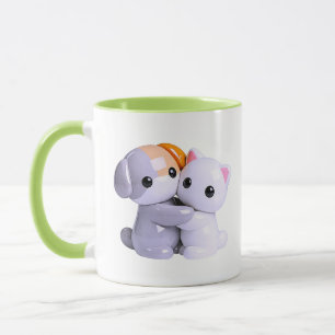 Mug Amis Animaux Mignons Câlin Amour Kawaii