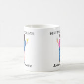 Mug Amis Best Brunette Couleur d'eau personnalisée (Centre)