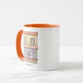 Mug AMIS™ | Central Perk Cartoon Coffee Shop (Devant gauche)