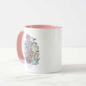 Mug AMIS™ | Collage de dessin (Devant gauche)