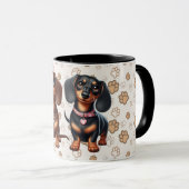 Mug Amis dachshunds mignons (Devant droit)