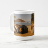 Mug Amis de cobaye sur la plage (Devant gauche)