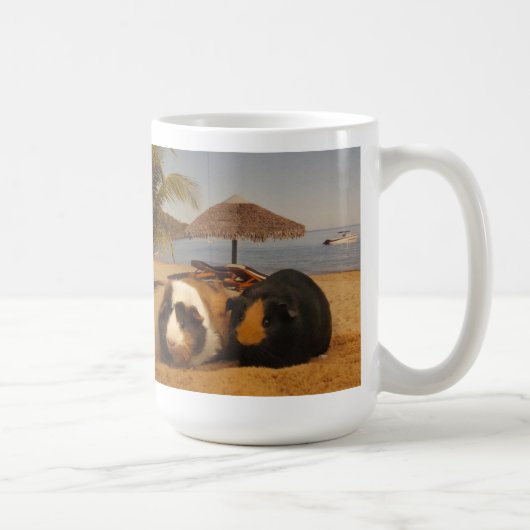 Mug Amis de cobaye sur la plage (Droite)