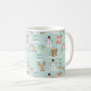 Mug Amis de la forêt hivernale – Joli motif de vacance